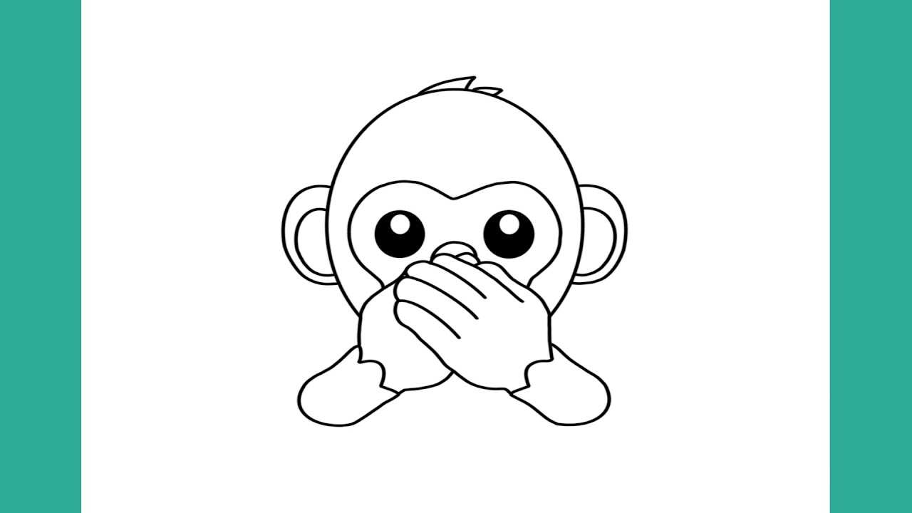 HOW TO DRAW MONKEY EMOJI