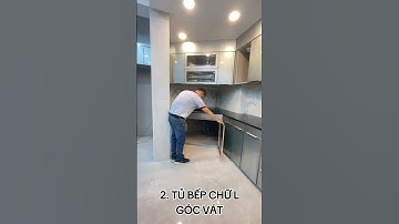 Cách xử lý góc tủ bếp chữ L hiệu quả