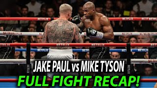 Mike Tyson Vs Jake Paul Shocking Knockout Full Fight 2025 (Netflix)