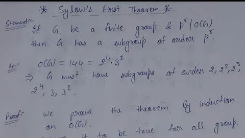 82. Sylow