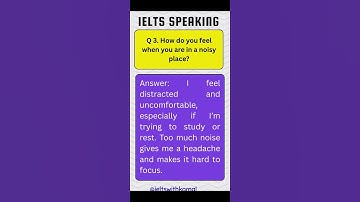 IELTS Speaking Deel 1: Inleidende vragen over geluid met antwoorden | Deel 1 #ieltsspeaking #shorts