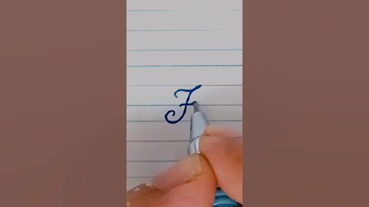 How to write in cursive Capital letter F |Cursive Writing for beginner |Cursive handwriting practice