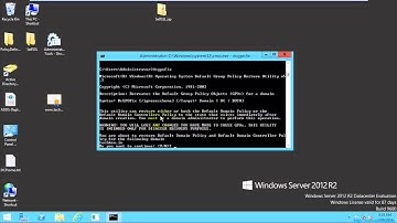 How to Reset Domain & Default Domain GPO Policy - Tutorial