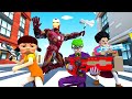 Avenger Iron Man vs Zombies - Scary Teacher 3D Superheros Animation