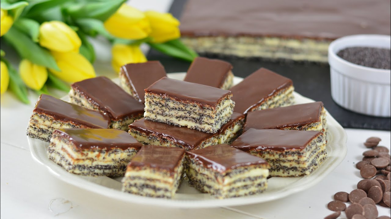 Prajitura cu mac si crema de vanilie | Taby's Welt