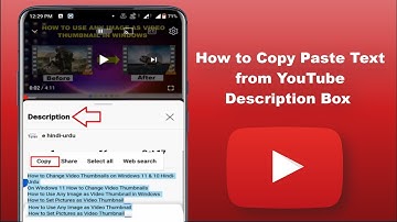 How to Copy Text from YouTube Description Box on Android