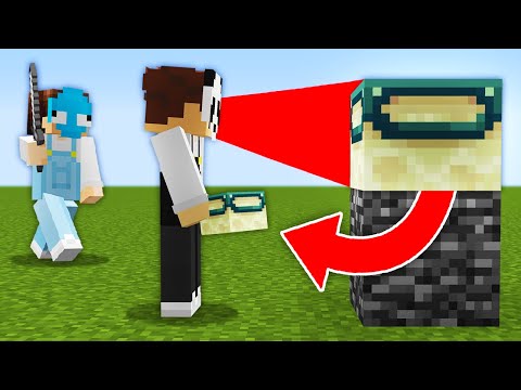 Minecraft Manhunt, But I Get Every Block I Look At REMATCH