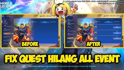 Data Fix Quest All Event Terbaru Patch Xavier | File Tambahan Ml Lite | Mlbb Lite | Mobile Legends 🗿