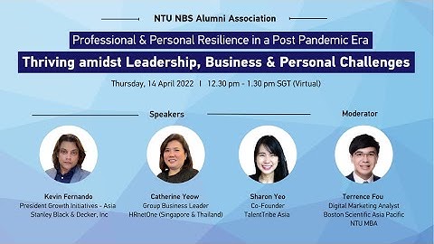 Webinar - Professional and Personal resilience in a Post Pandemic Era