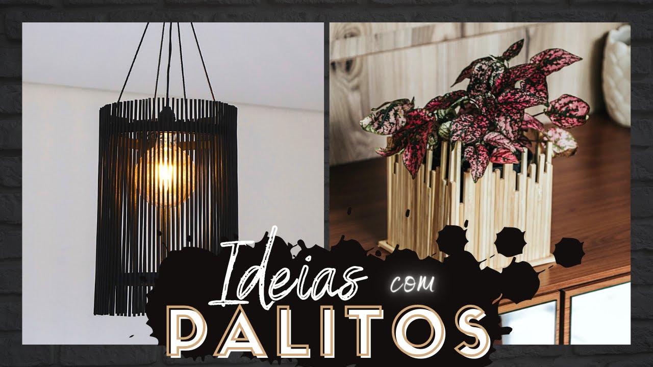 IDEIAS BARATINHAS com PALITOS para decorar - Eduardo Wizard