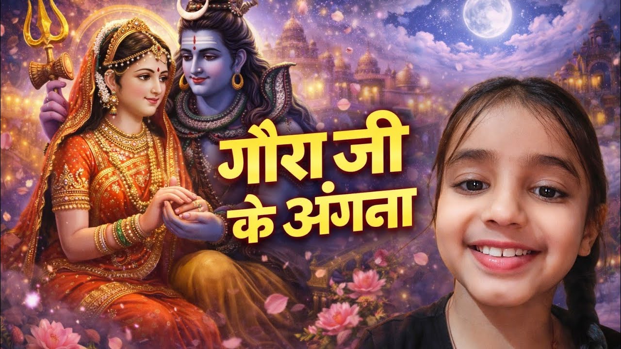 गौरा जी के अंगना भजन | बाल गायिका आराध्या त्रिपाठी 