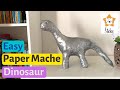 How to Make an Easy PAPER MACHE DINOSAUR with the Kids | Tutorial