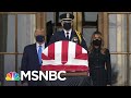 'Vote Him Out!': Protesters Boo Trump During Visit To Ruth Bader Ginsburg's Casket | MSNBC