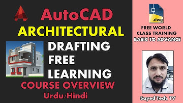 AutoCAD Architectural free world class training overview  Urdu hindi