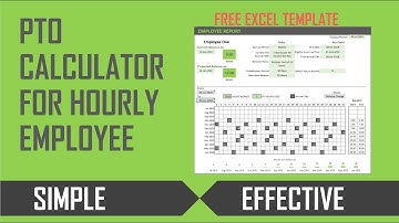 PTO Calculator for Hourly Employee - Free Excel Template