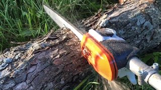 STIHL POLE SAW SPROCKET REPAIR - YouTube