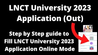 LNCT University Admission 2023 Application Form (Started)- How to Fill Application Form Online Mode screenshot 5