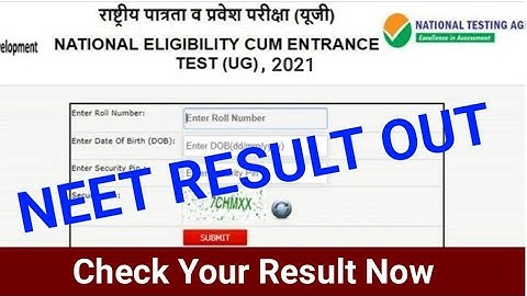 NEET Result OUT 2021 | NEET 2021 Result | NEET Official Result Announced 2021| NEET Result 2021