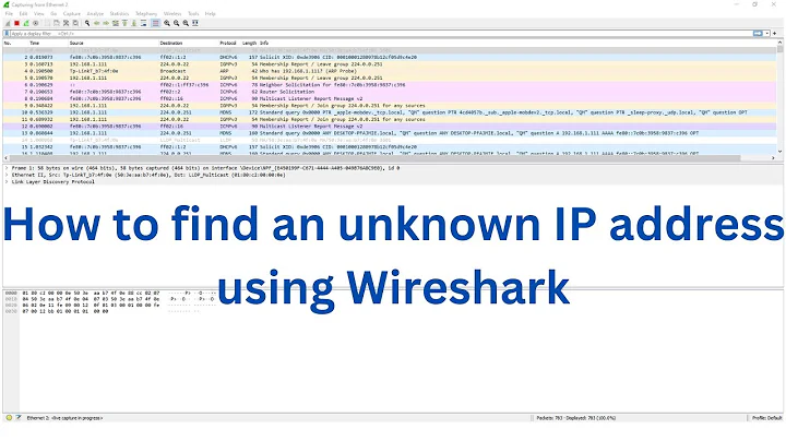 How to find IP address using Wireshark
