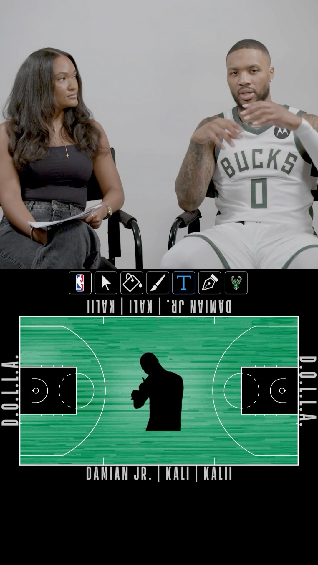 Dame explains how he would design his own NBA Cup court ?