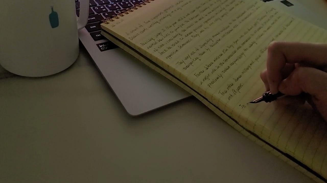 260221 CNN 만년필 영어필사 454일차 Silent Writing | White Noise ASMR