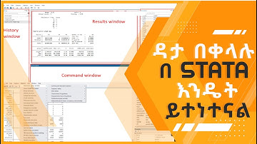 ዳታ በቀላሉ በStata እንዴት ይተነተናል?/ How to interpret descriptive data results in Stata?
