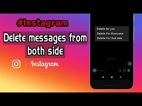 How to delete your Instagram chat from other accounts. दूसरे इंस्टाग्राम A/C से अपनी चैट डिलेट