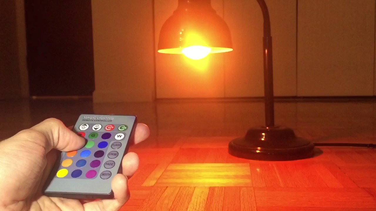 RGB Remote Controlled Light Bulb YouTube