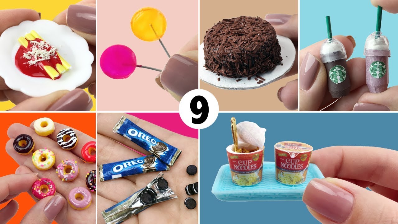 9 Easy Foods to Make for Barbie Doll - DIY Miniature 