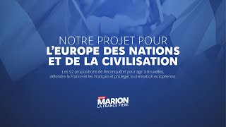 Présentation du programme européen de Reconquête