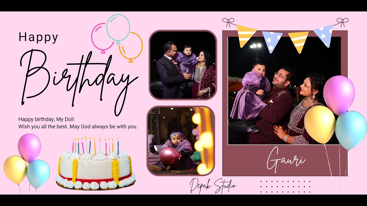Ist Birthday Teaser || Gauri|| Deepak Studio