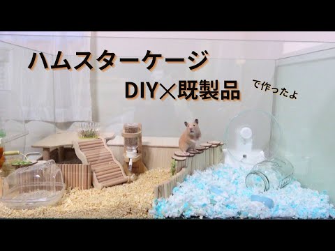 ハムスターDIY】既製品との組み合わせで簡単にアレンジしました