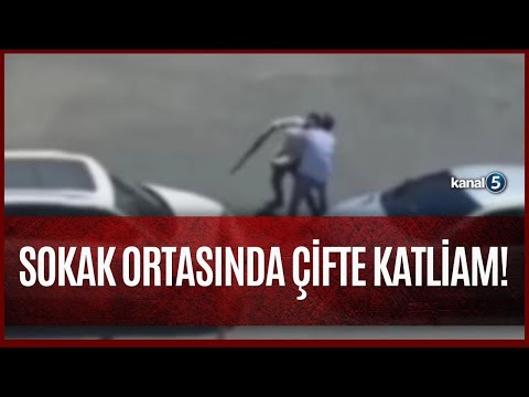 Sokak Ortasında Dehşet  / Boşandığı Eşini ve Kayınpederini Öldürdü