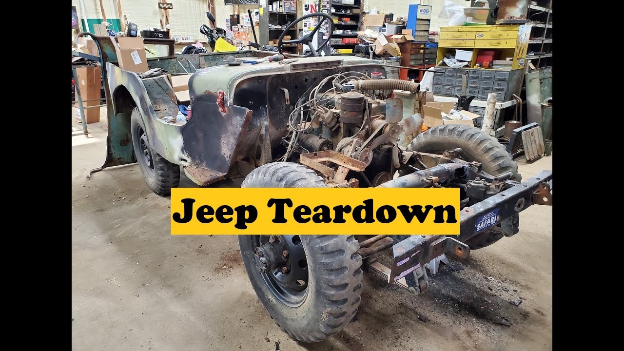 Willys Jeep CJ2A part 2 body removal YouTube