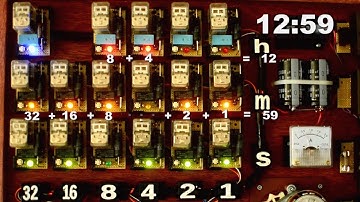 Electromechanical Digital Relay Clock - A Relay Computer That Calculates the Time