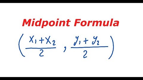 Midpoint Formula ; How to find the endpoint when midpoint and another endpoint is given.