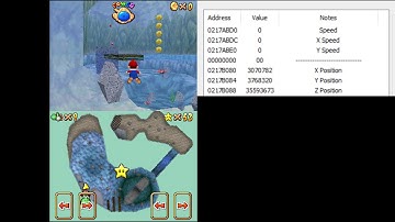 SM64DS - Hyperspeed Running in JRB + Out of Bounds (w/ Speed Display)