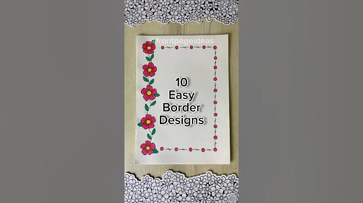 10 Easy front page design for school projects and idea note journals | Aesthetic Girl #shorts #howto