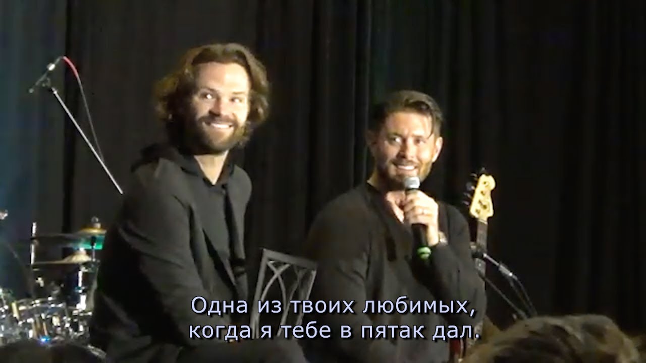 Импровизация в сценах - Джаред и Дженсен, конвенции Сверхъестественного