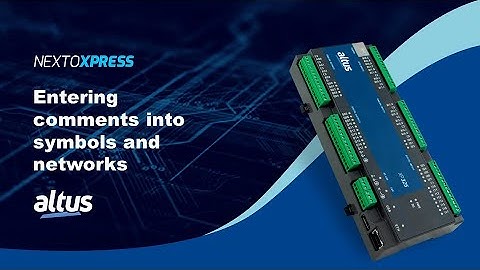 Nexto Xpress #07 - Entering comments into symbols and networks