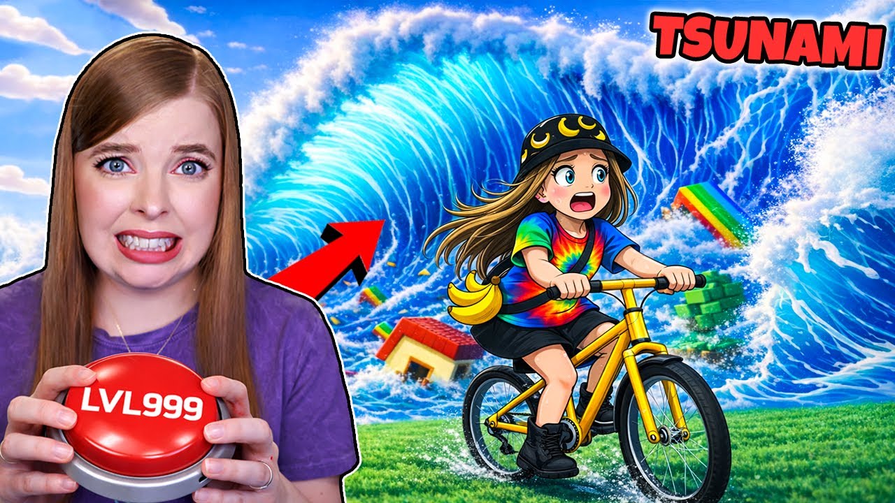 UCIEKAM PRZED TSUNAMI NA ROWERZE🌊🚲