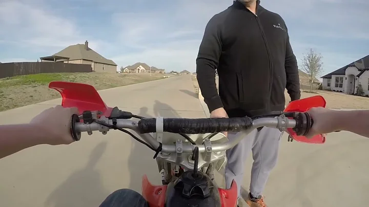 Karen mad at kid for riding Dirtbike