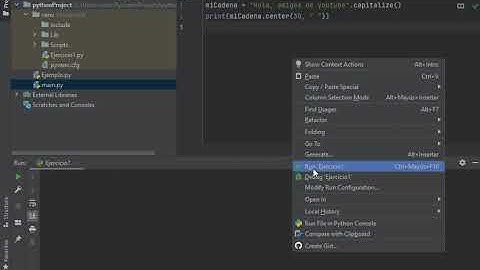 38 Centrar un texto Método center en Python