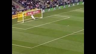 David Villa from NYC scores a goal from midfield and one the greatest MLS soccer goals ever!
