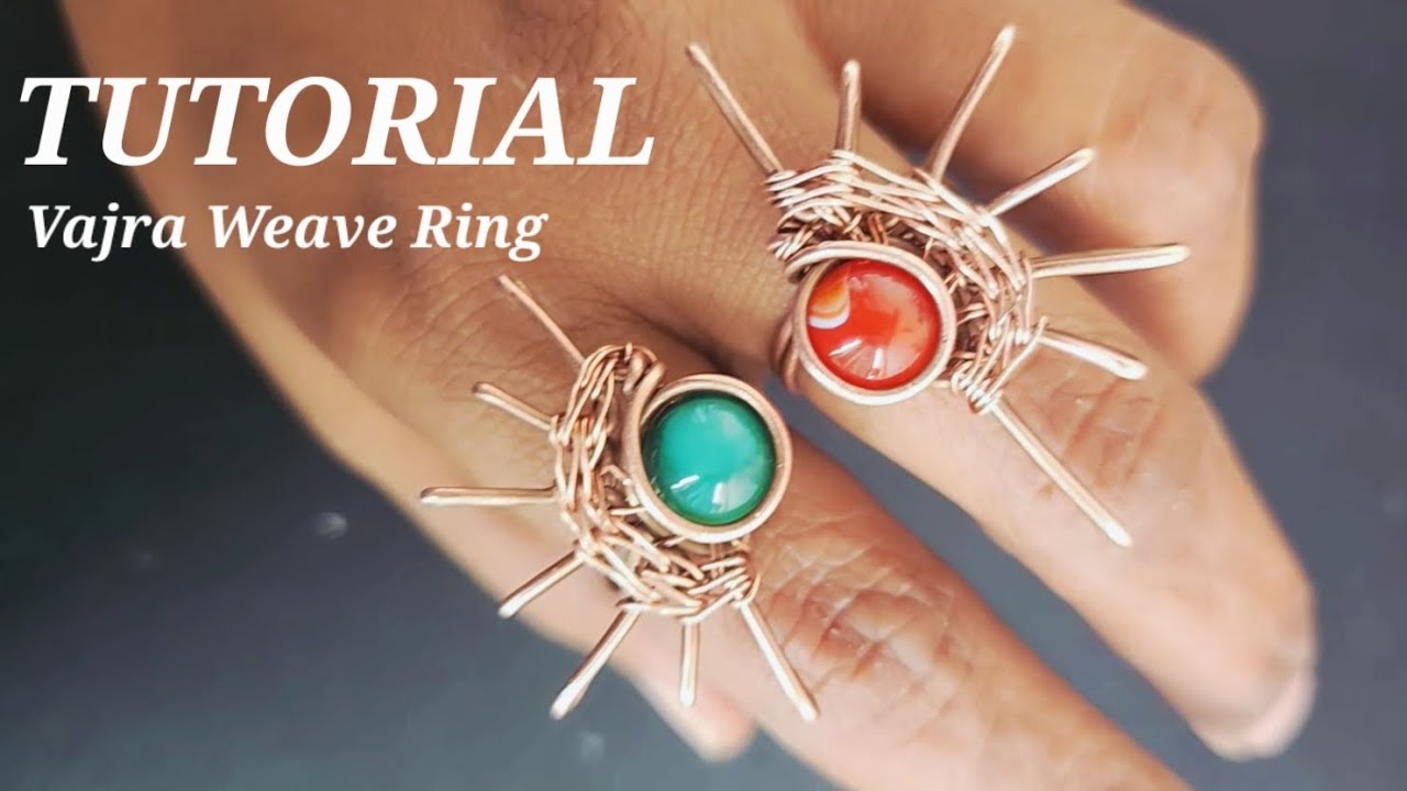 Vajra Weave Ring Tutorial - Not your average statement ring - YouTube