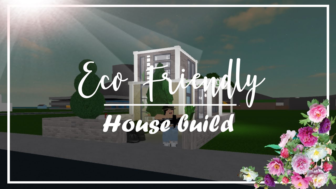 Eco Friendly House 22k Bloxburg 50k Giveaway Youtube