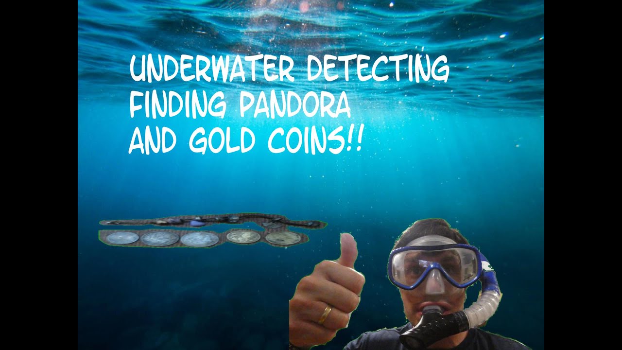 Underwater Detecting Finding Pandora And Gold Coins!!