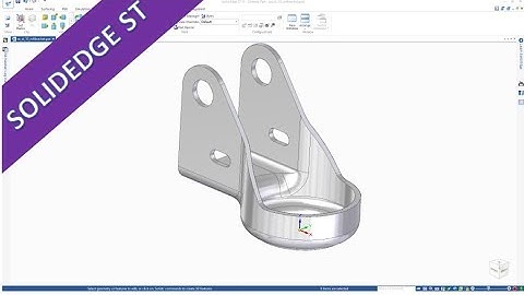 8.4 Rollenhaltewinkel - Roll Bracket - SolidEdge ST 10 Training - Part Design