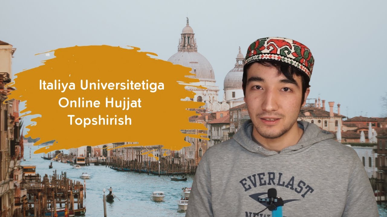Italiya Universitetiga Online Hujjat Topshirish