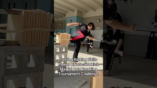 Testing Kicking Skills &amp; Power | Karate Sidekick Martial Arts Breaking #karate #taekwondo #mma
